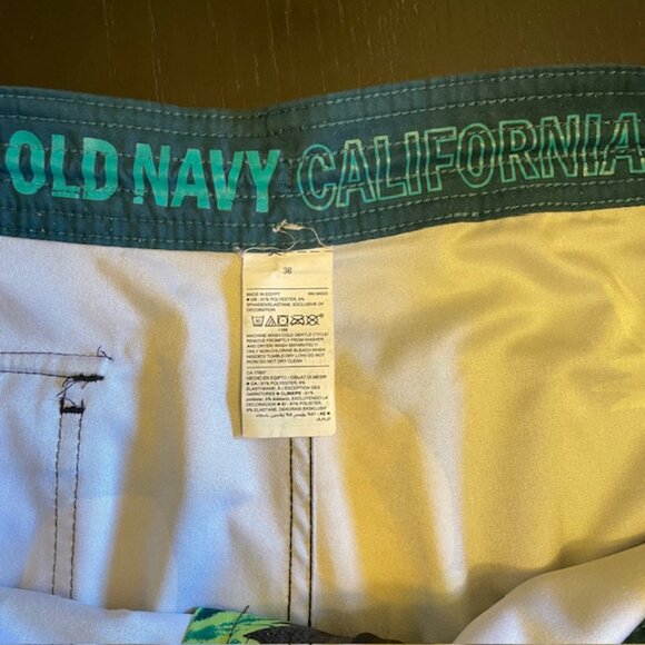 Old Navy "California" pineapple swim trunks - Picture 3 of 3